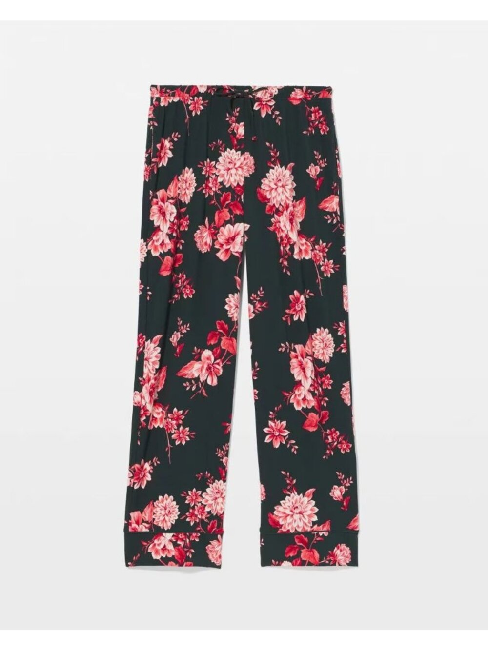 Cool Nights Cottage Floral Green Pajama Pants NWT XS Soft Lightweight Sleepwear